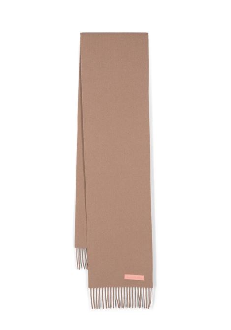 Sciarpa con applicazione in beige - unisex ACNE STUDIOS | CA0281AE2